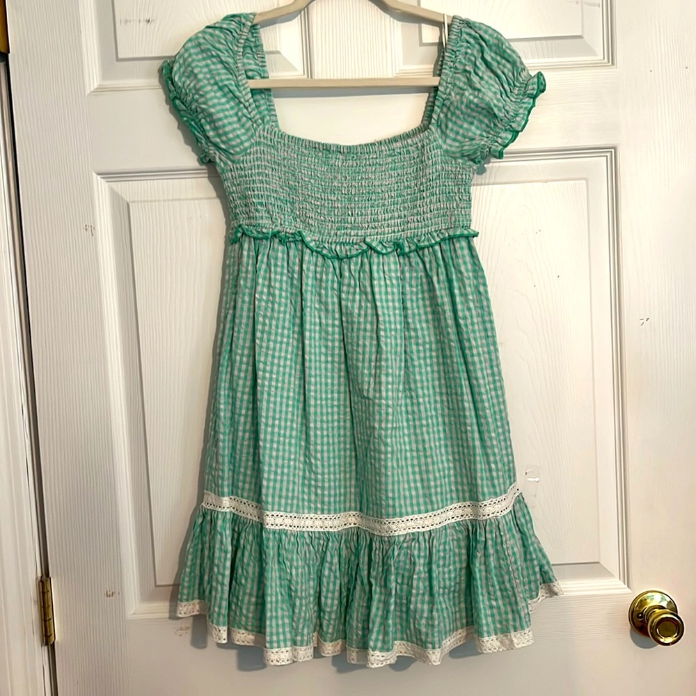 Urban Outfitters Green Plaid Dress